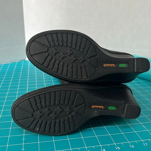 Timberland Black Leather Knee High Boots Size 8.5 - Picture 9 of 10